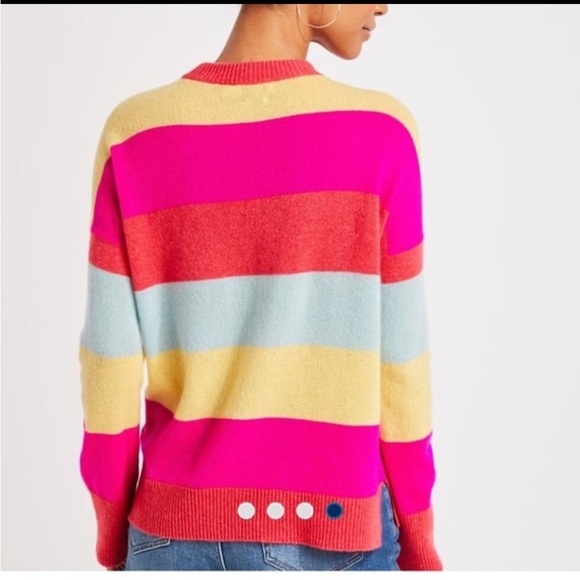NWT Vineyard Vines Seaspun Cashmere Bright Striped Crewneck Sweater: SZ S - Picture 2 of 5